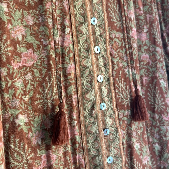 ARNHEM Bohemian Harley blouse in rust rust fall 70s boho blouse - Picture 6 of 10